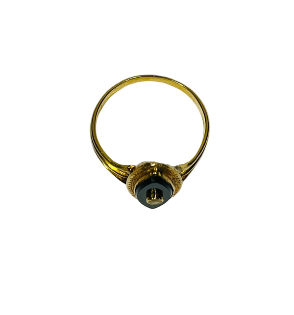 Bague en or jaune 18K - 2.91 Grs - Taille 57