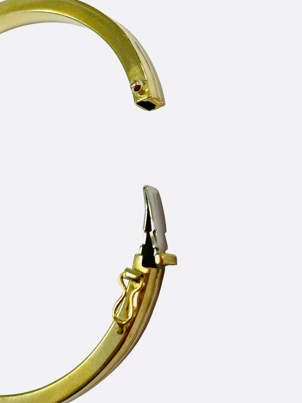 Bracelet jonc en or jaune et blanc 18K - 12.20 Grs