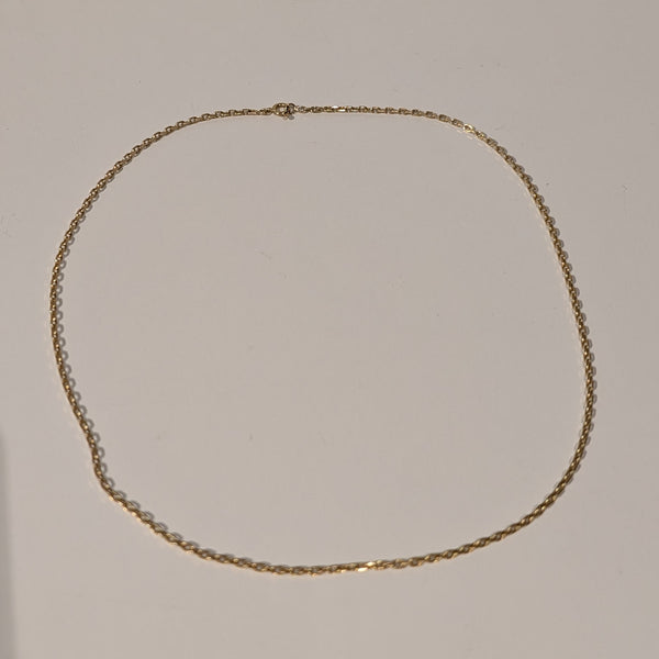 Collier Princesse Or Jaune 18K Lg 50cm
