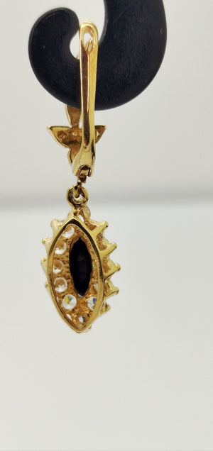 Boucles d'oreilles en or jaune 18K 6.03 Grs
