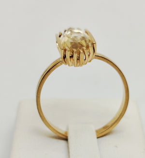 Bague en or jaune 18K - Taille 60