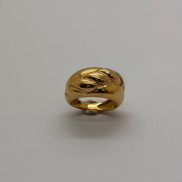 Chevalière en or jaune 18K Taille-49