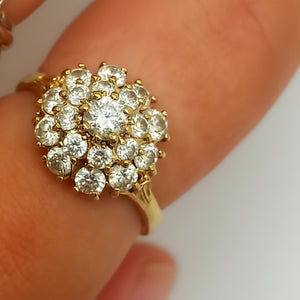 Bague en Or Jaune 18 K - Taille 55 - 4.16 G