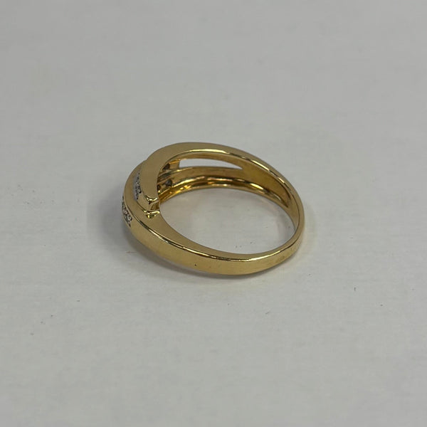 Bague Or Jaune 18 Carats avec Diamants