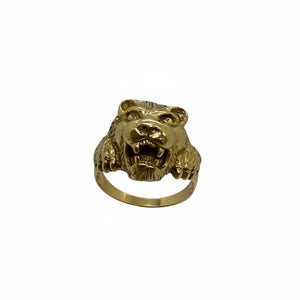 Chevalière Lion en Or jaune 18k - 12.86 G