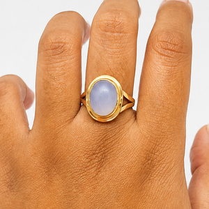 Chevalière en Or Jaune avec Pierre Oxyde de Zirconium 18K