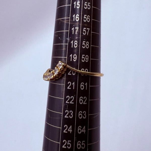 Bague en or jaune 18K  Taille-60