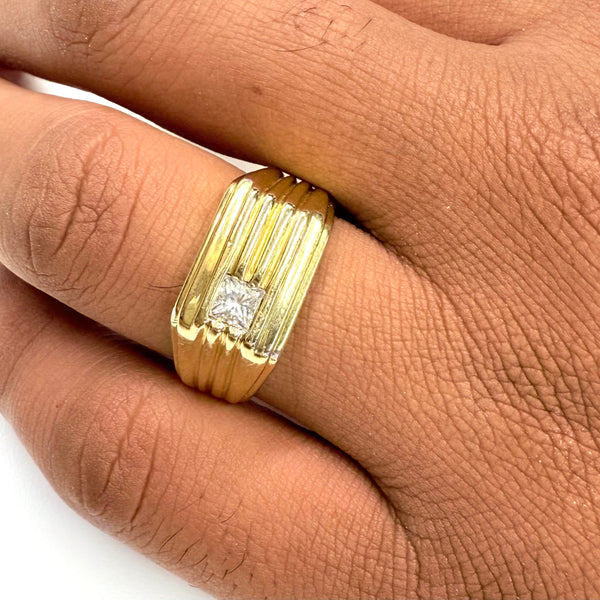 Bague Chevalière en Or Jaune Taille-65