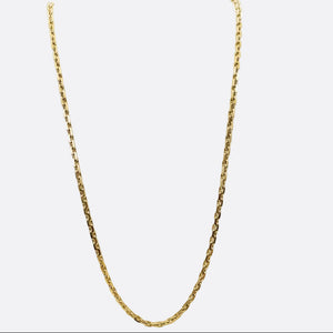 Collier Matinée Forçat Or Jaune 18K -  59 cm - 19.55 gr