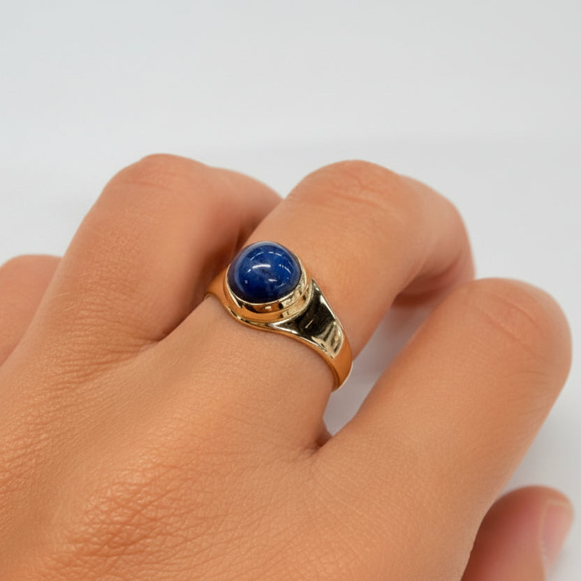 Bague en or jaune 18k - 5.13 G