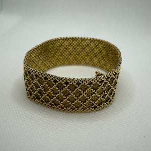 Bracelet Manchette en Or Jaune 18K 52.75 Grs