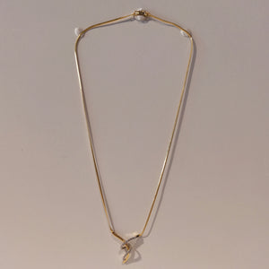 Collier Matinée Or Jaune 18K avec Diamants 0.34 cts