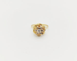 Baguette Chou en Or Jaune 18K avec Oxydes - T52 - 3.15gr