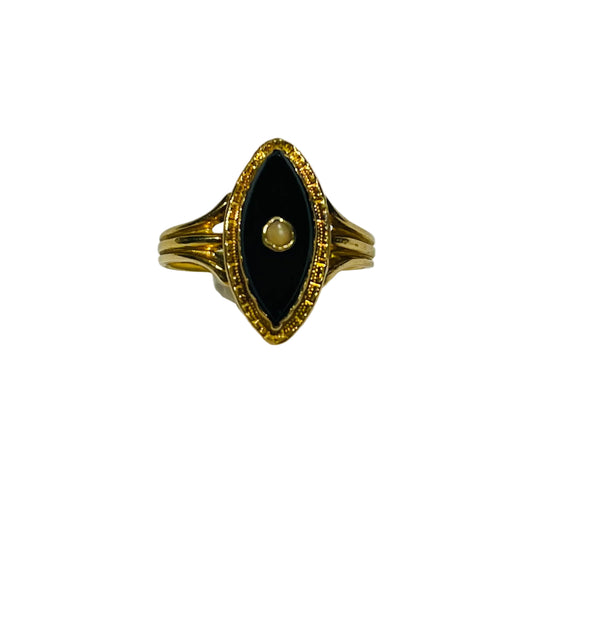 Bague en or jaune 18K - 2.91 Grs - Taille 57