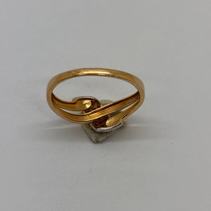 Bague en Or jaune 18K - Taille 52.5