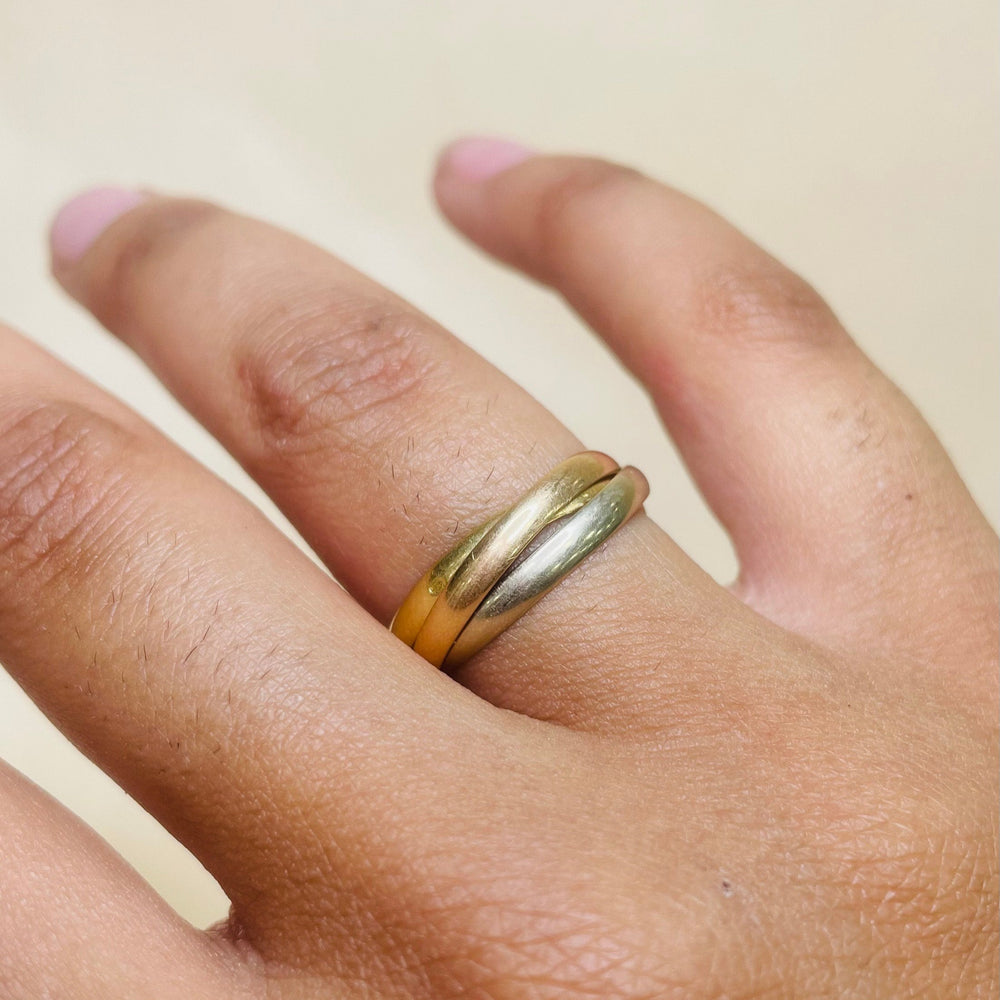 Bague Alliance 3 Ors 18 Carats - Taille 52