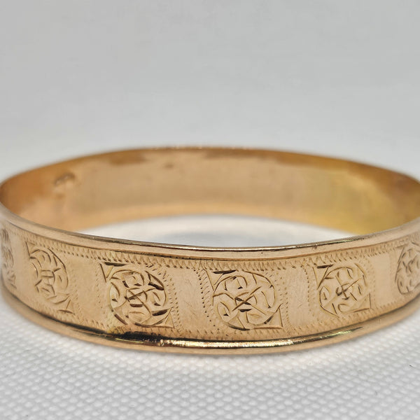 Bracelet Manchette Or Jaune 18K 14.81 Grs