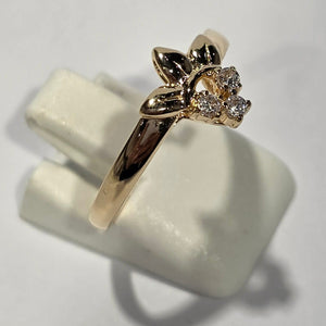 Bague en Or Jaune 750 avec Oxyde de Zirconium