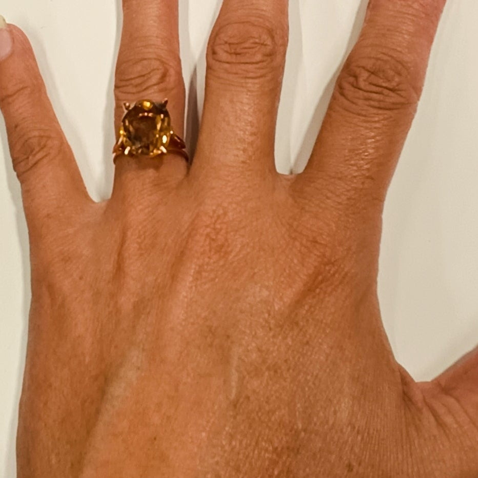Bague en Or Jaune 18K - Taille 53 - 4.32G