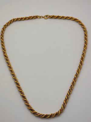 Collier Princesse 18 carats, en or jaune et blanc