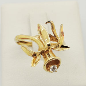 Bague Fleur de Vanille en 18 K - Taille 53 -  3.13 G
