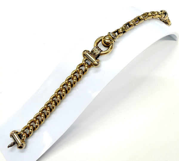 Bracelet en Or Jaune et Blanc 18K - 22.50 G