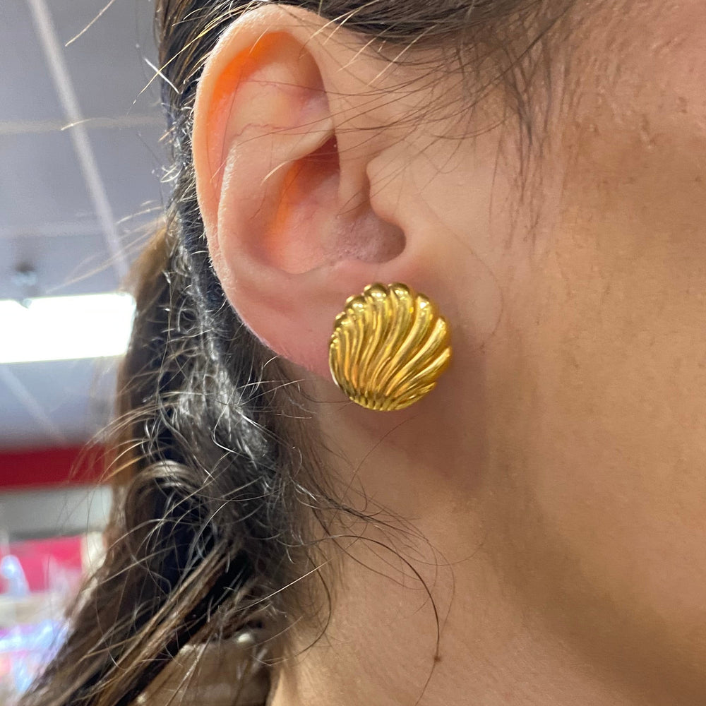 Boucles d'oreilles en Or jaune 18K - 2.14G