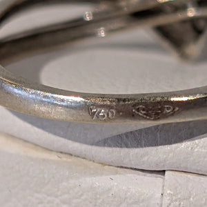 Bagues en Or Blanc 18K avec 3 Diamants de 0.02 cts