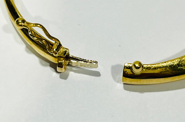 Bracelet jonc or jaune 18 K - 16.56 G