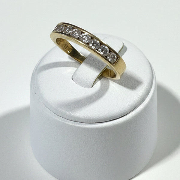 Superbe Bague Demi-Tour en Or jaune 18 K - Taille 55 - 2.2 G