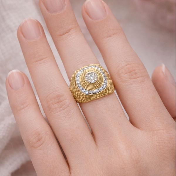 Bague en Or Jaune 18k - 8.63 G