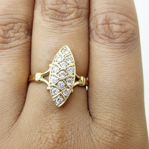 Bagues en Or Jaune 18 K Taille 52 - 3.16 G