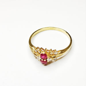 Bague en or jaune 18K Taille-55