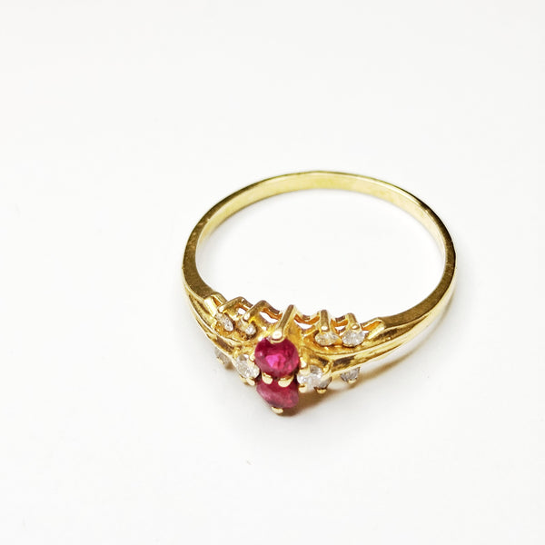 Bague en or jaune 18K Taille-55