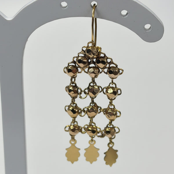 Boucles d'oreilles dormeuses en or jaune