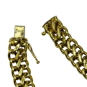 Bracelet Maille Américaine Or Jaune 18K