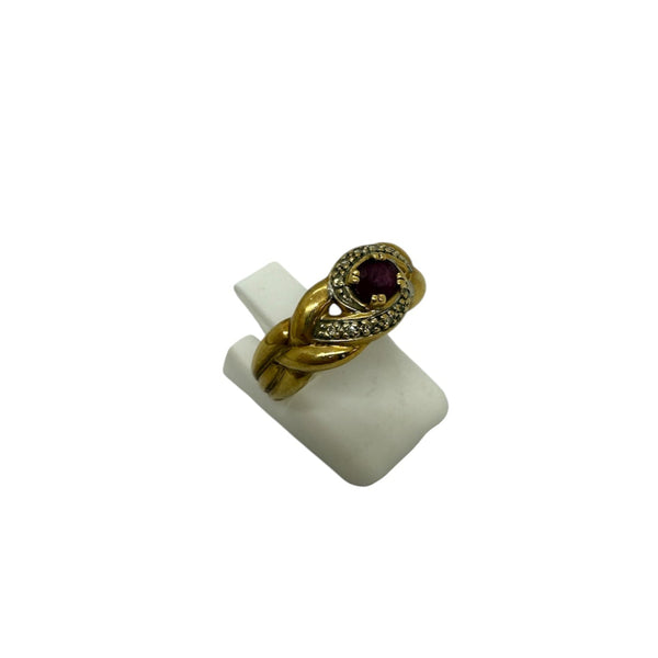 Bague en Or Jaune 18K Taille-52