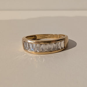 Bague ancienne en Or jaune 18K avec Oxydes
