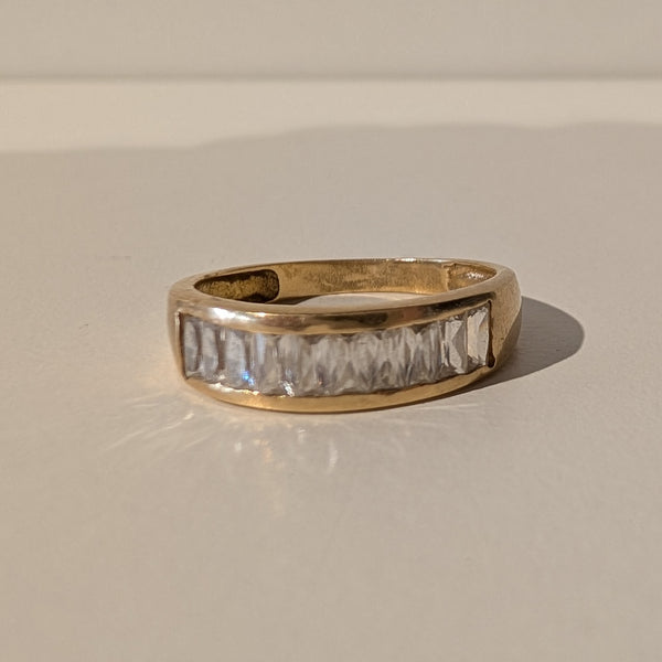 Bague ancienne en Or jaune 18K avec Oxydes