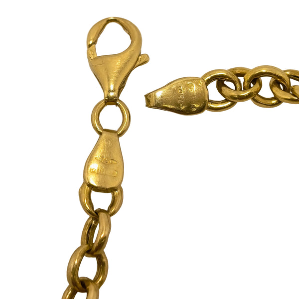 Bracelet Maillon Forçat Or Jaune 18k