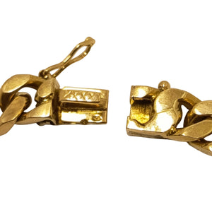 Bijou Homme Bracelet Gourmette Or Jaune 18k