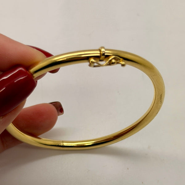 Bracelet Jonc Ouvert en Or Jaune 18K 8.25 Grs