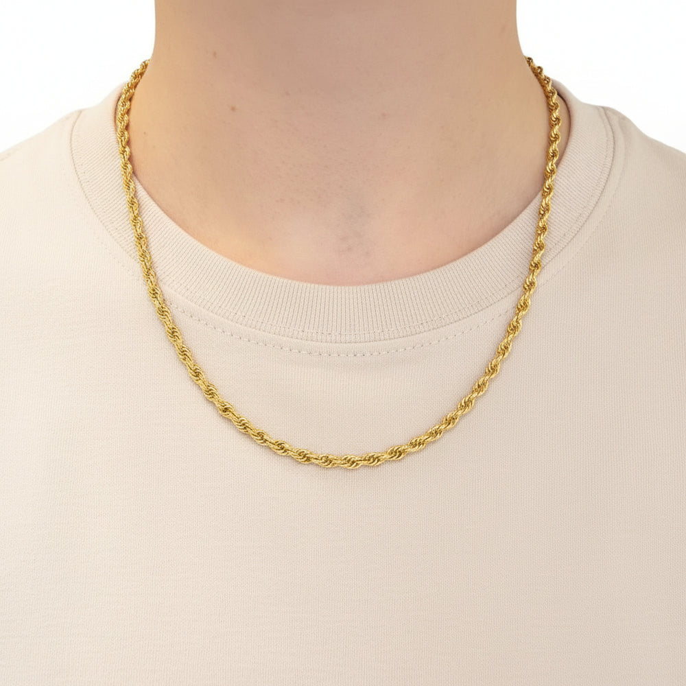 Collier Ras du Cou en Or Jaune 18K - 5.44g