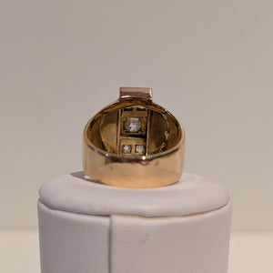 Bagues en or jaune avec diamants