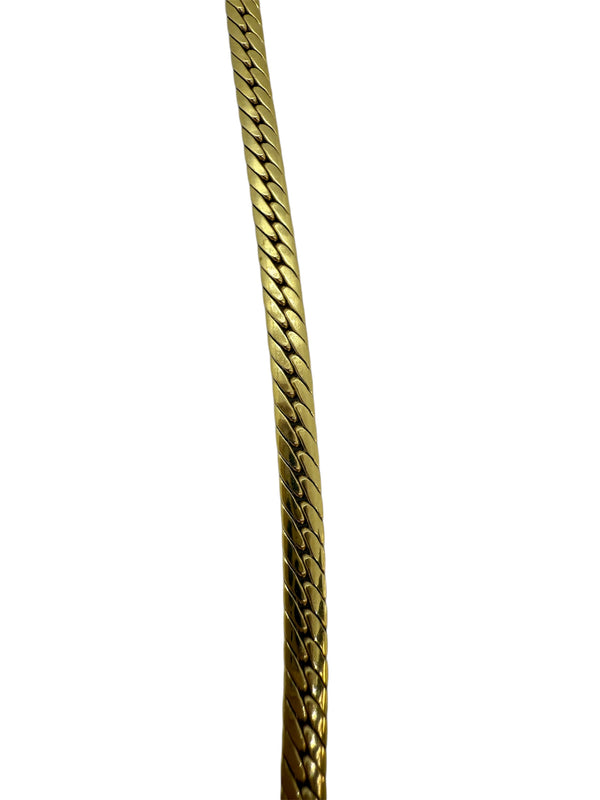 Collier Ras du Cou Maille Anglaise en Or Jaune 18K 9.98 Grs