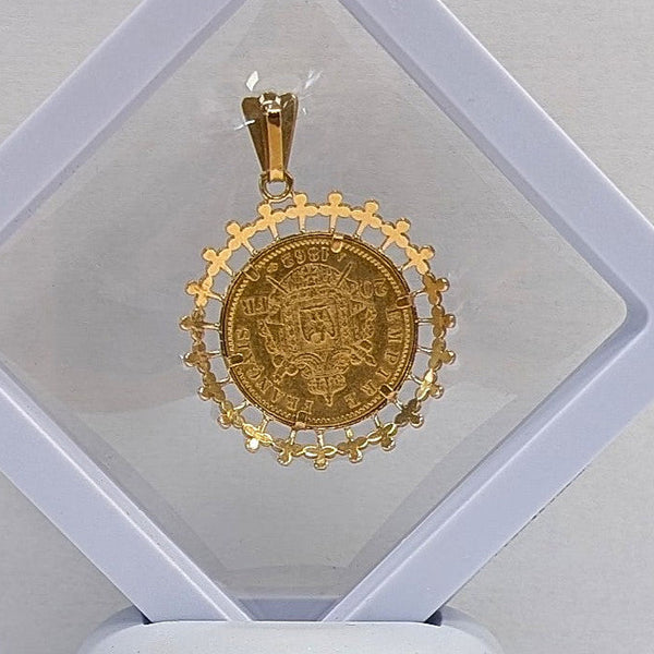 Pendentif Napoléon III en Or Jaune 18K - 9.53g