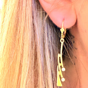 Boucles d'oreilles Dormeuses Or Jaune 18k