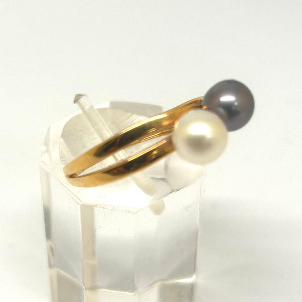 Bagues en Perles d'Or Jaune 18K
