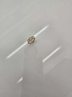 Bague en Or jaune 18K - Taille 49 - 2.47G