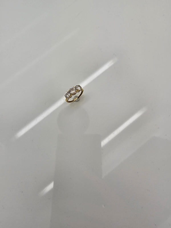 Bague en Or jaune 18K - Taille 49 - 2.47G